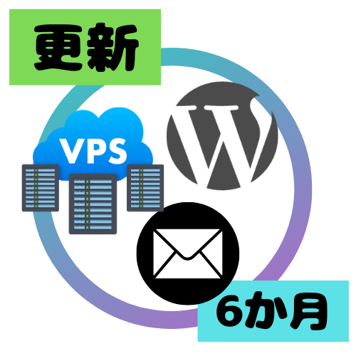 【更新】海外高性能サーバーWordPress更新（6ヶ月分）